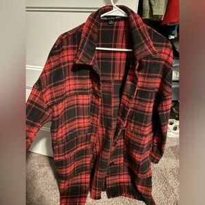 Long flannel jacket. Super soft.